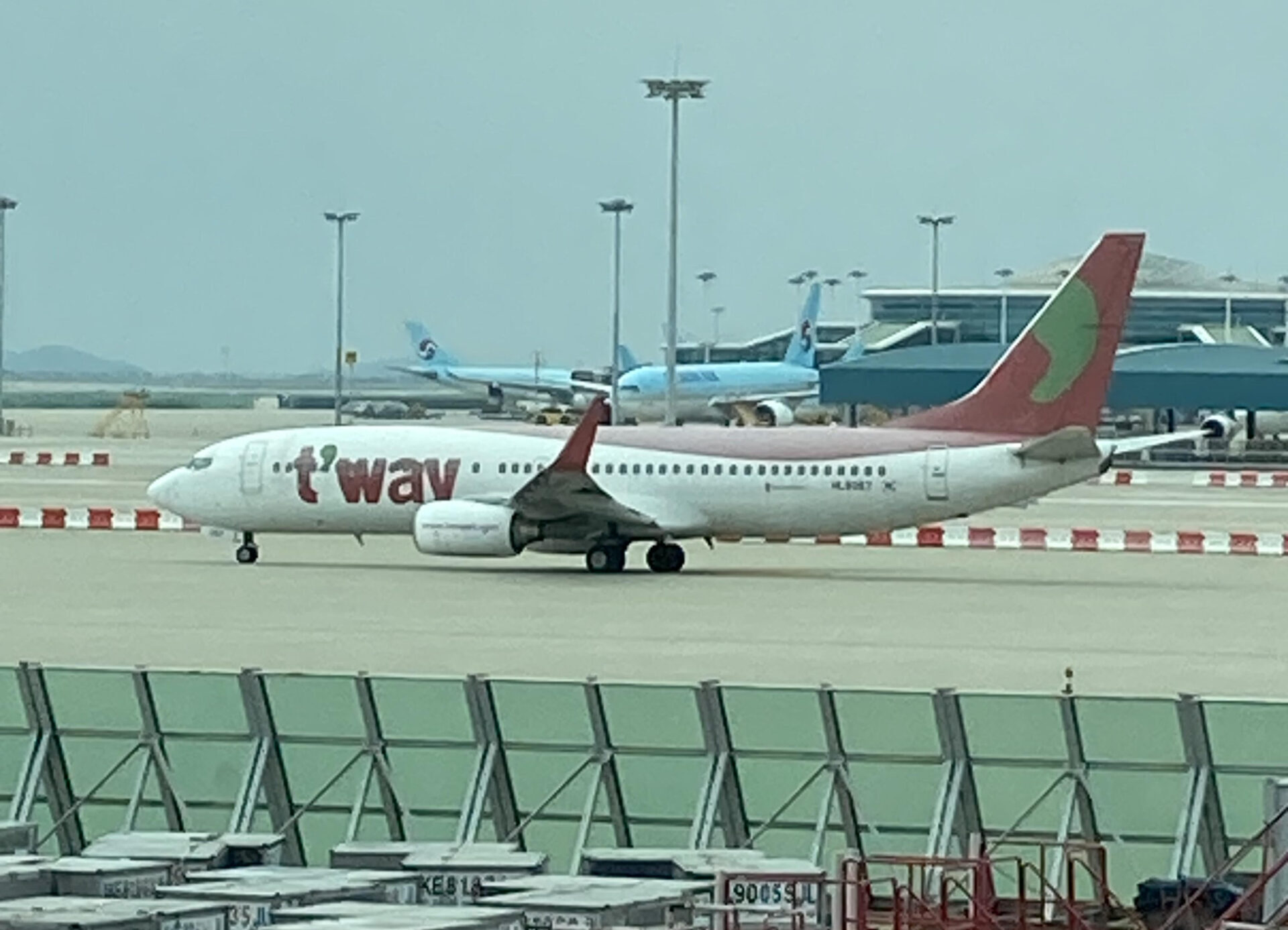 トリニティ航空へ社名変更した旧ティーウェイ航空機