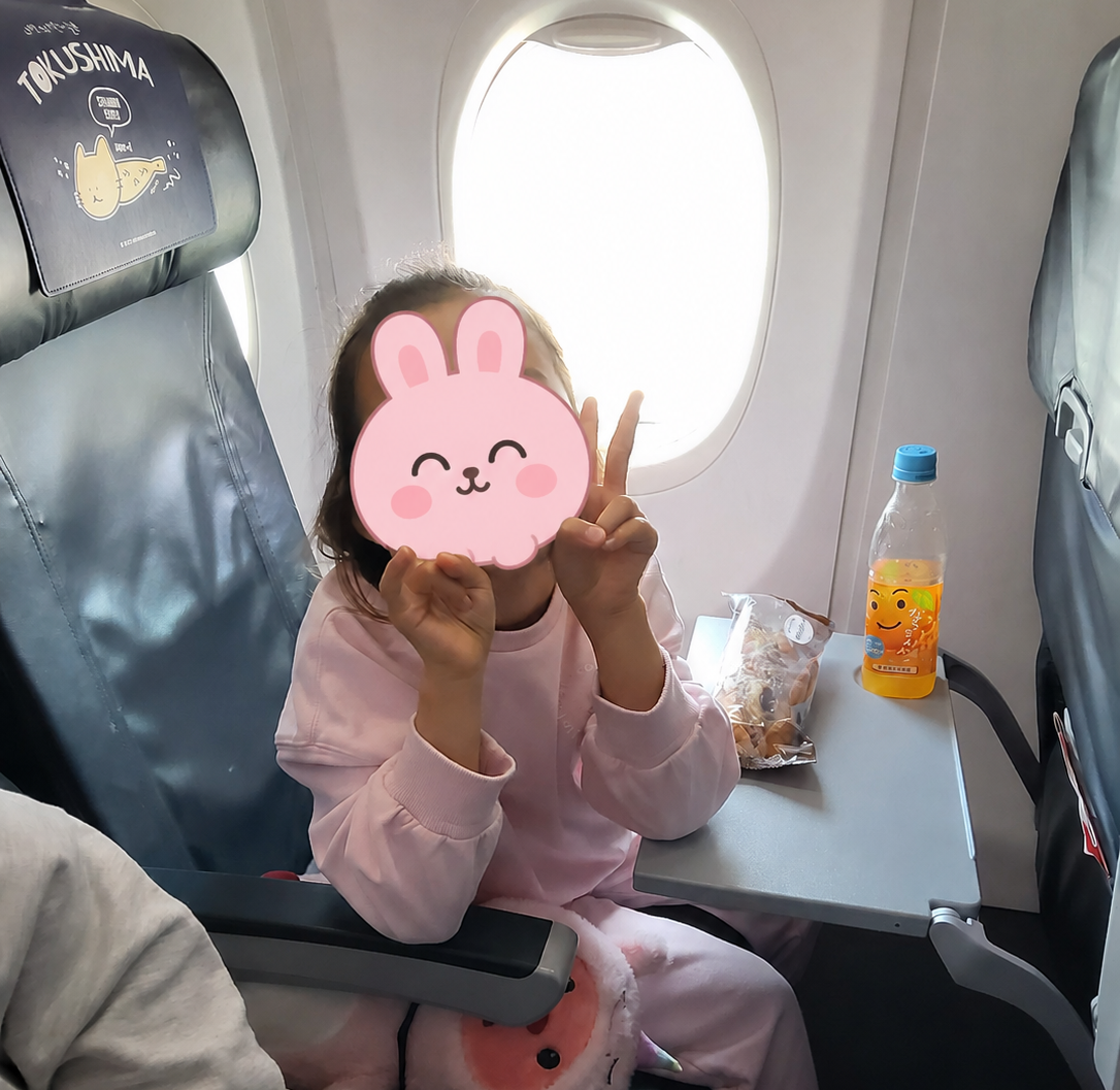 イースター航空の機内に搭乗した様子